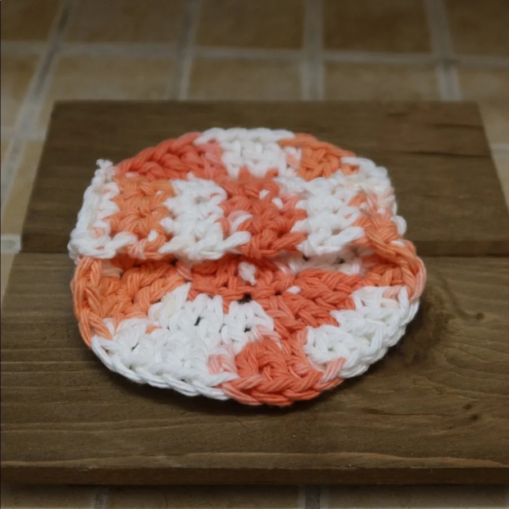 100% Cotton Reusable Crocheted Facial Scrubbies (set of 10)
